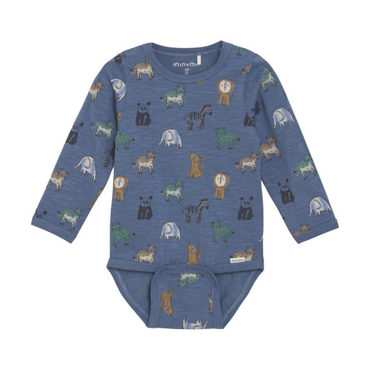 Minymo Body LS AOP - China Blue