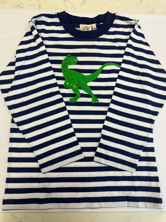 Royal Stripe LS Raptor T-Shirt