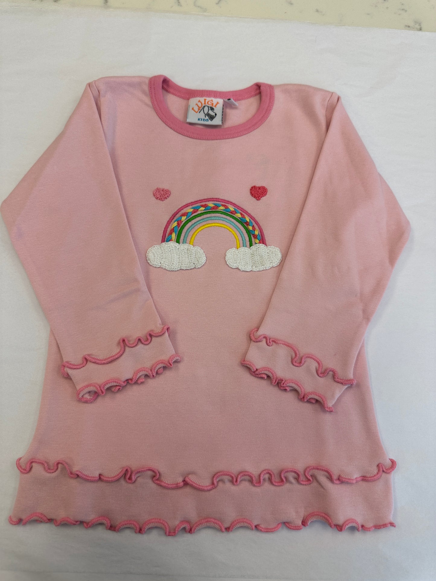 Rainbow with Hearts LS T-Shirt