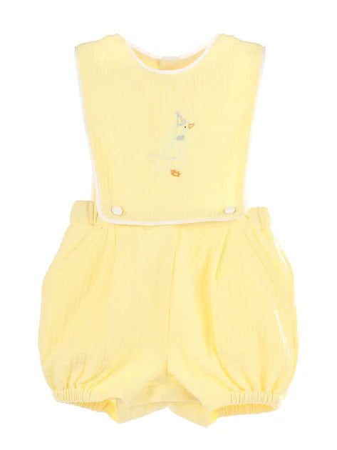 Silly Goose Boy Overall Yellow