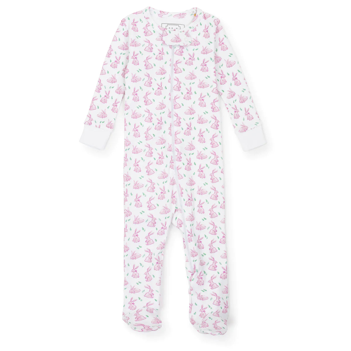 Parker Zipper Pajama Bunny Hop Pink