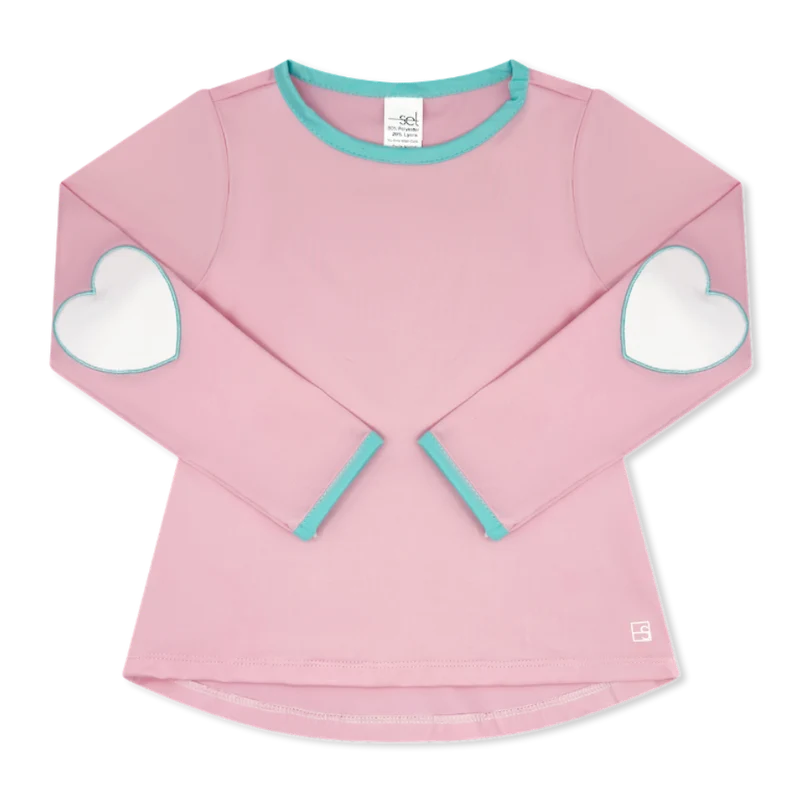 Kylie Long Sleeve Tee- Cotton Candy Pink