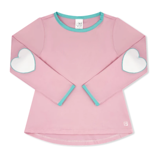 Kylie Long Sleeve Tee- Cotton Candy Pink