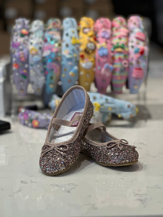 Victoria Sparkle Glitter Flat- Multicolored