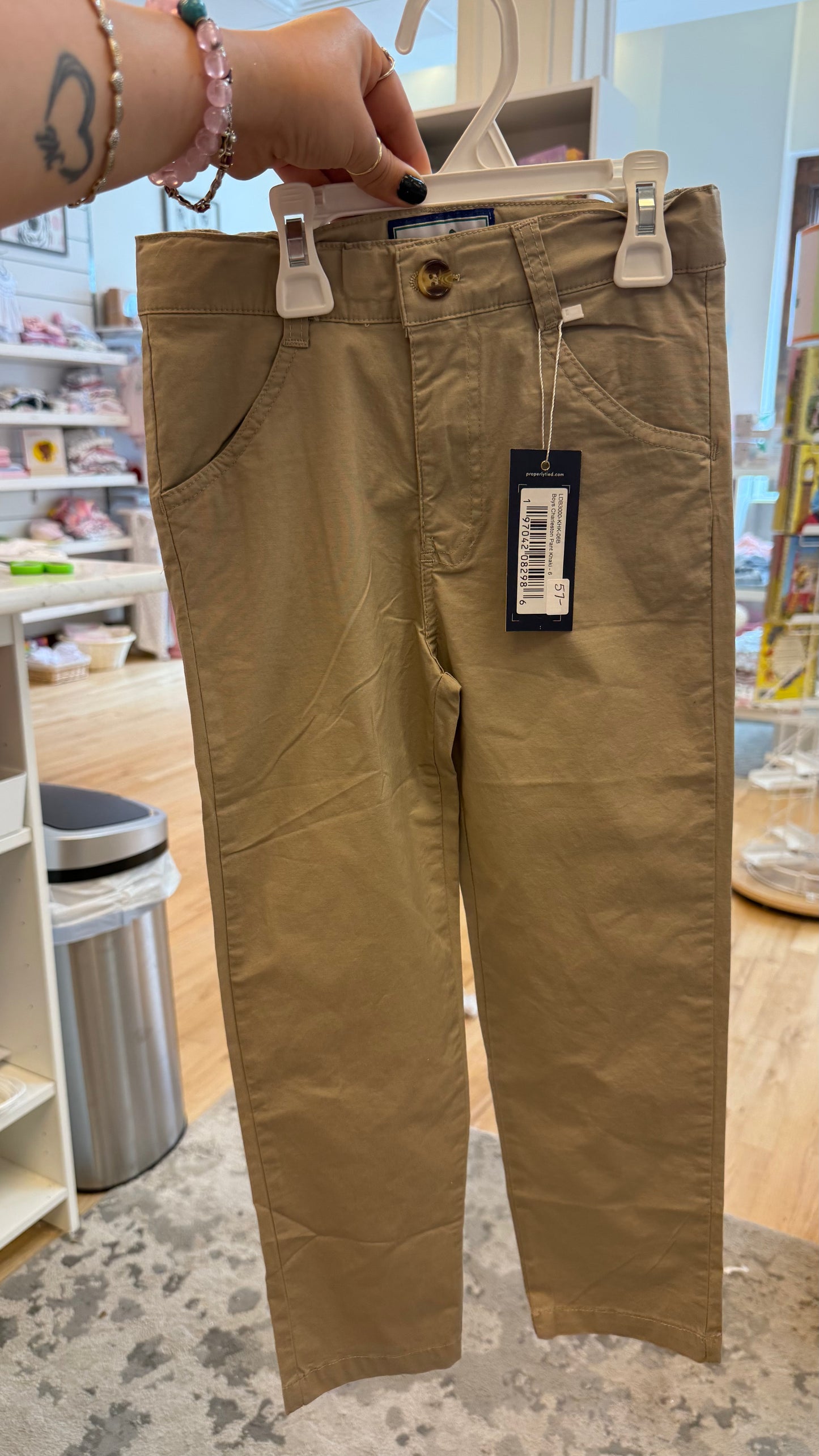 Boys Charleston Pant Khaki