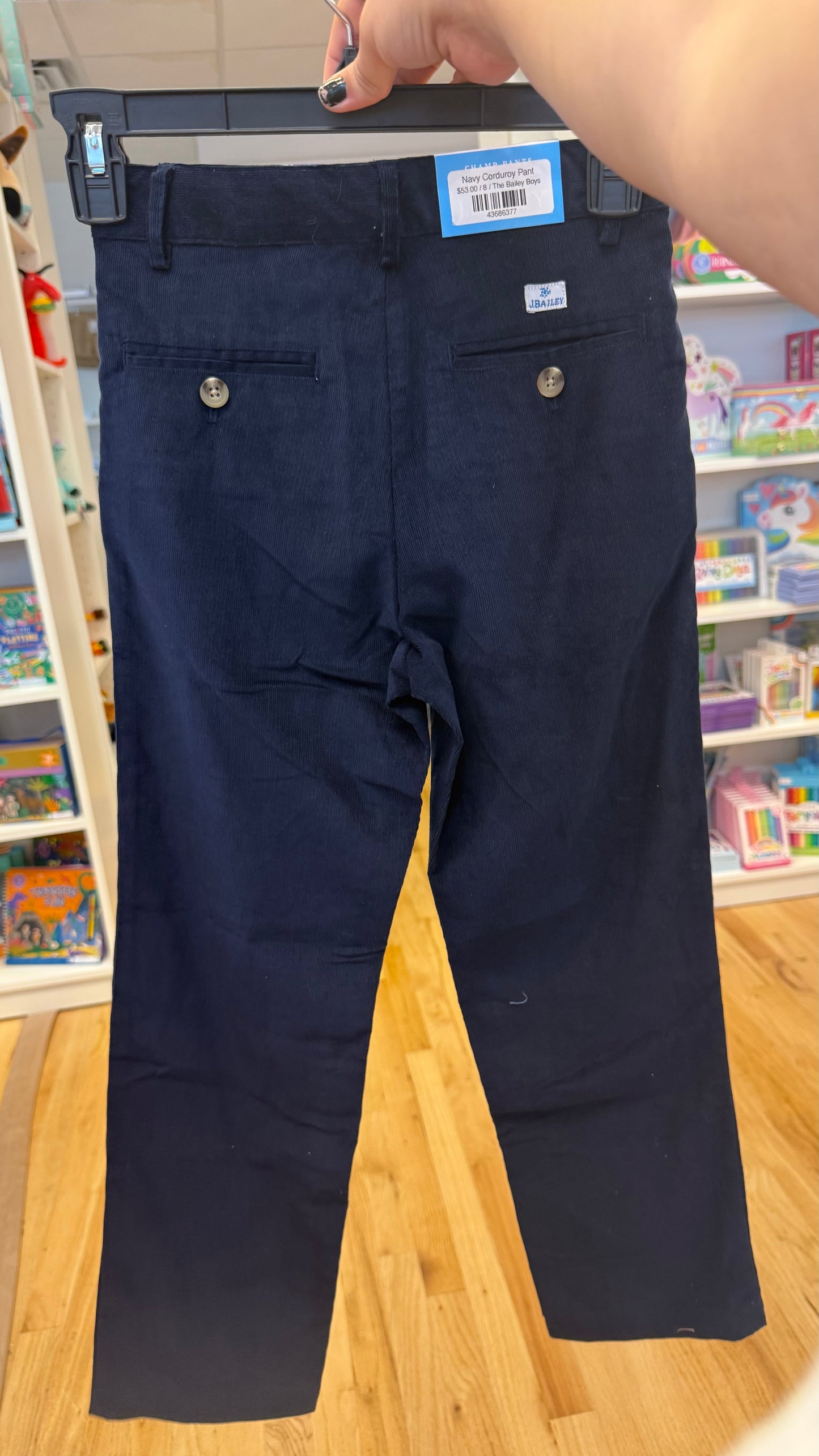 Navy Corduroy Pant