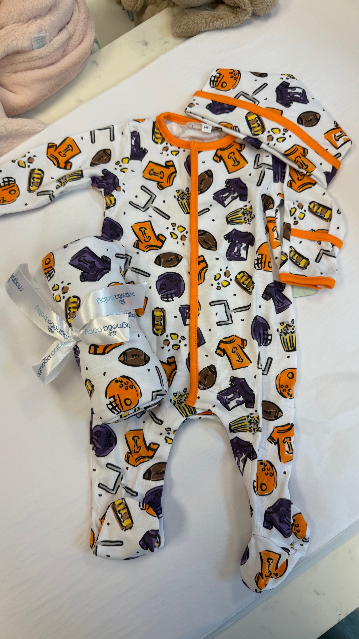 Future Draft Picks Swaddle - Orange Purple