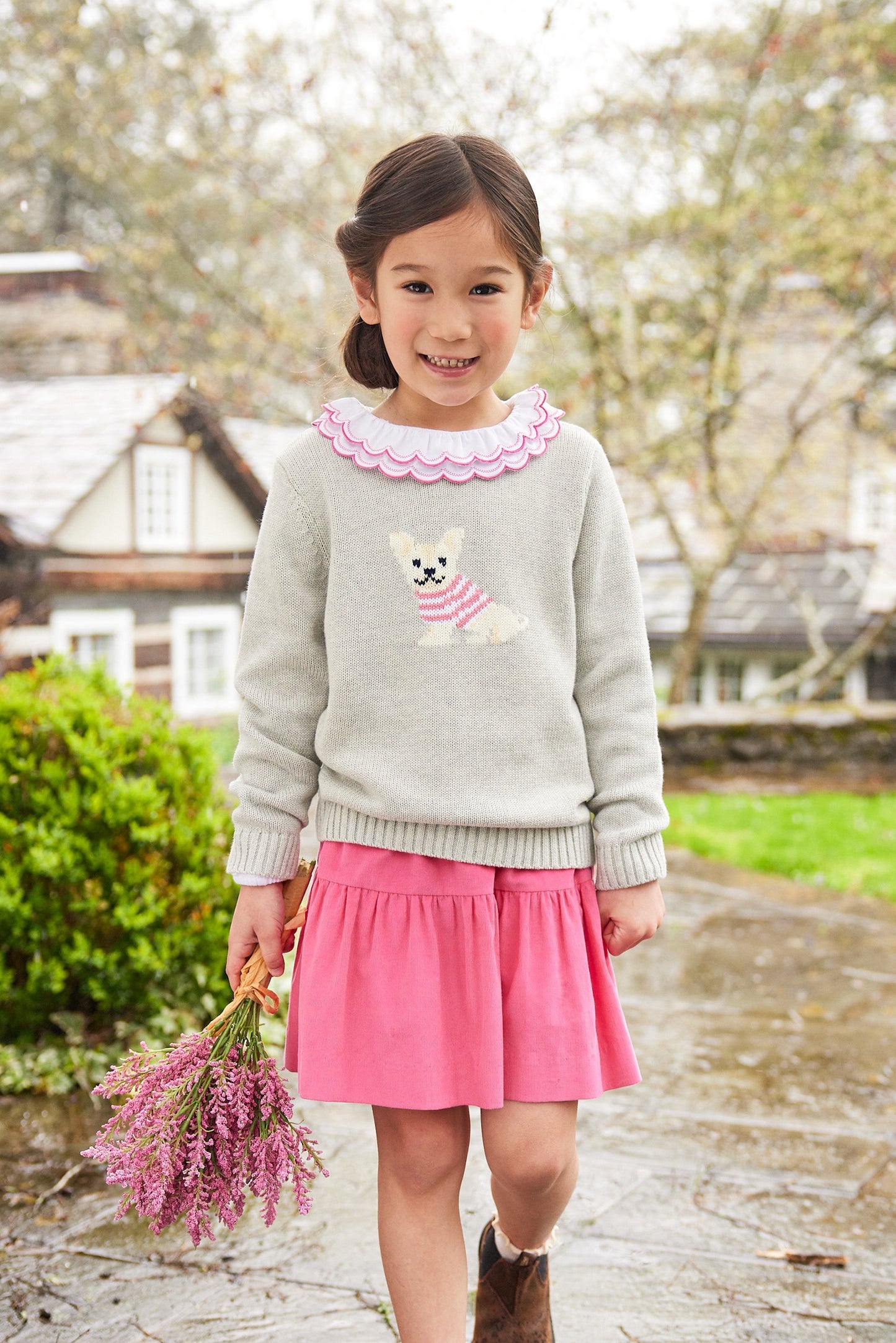 Intarsia Sweater Girl Frenchie