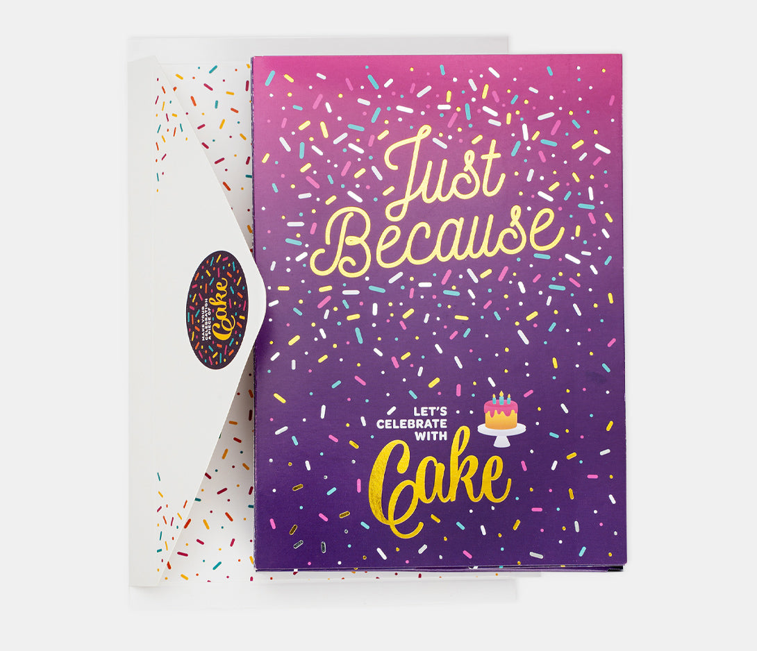 Just Because Cake Card- Chocolate