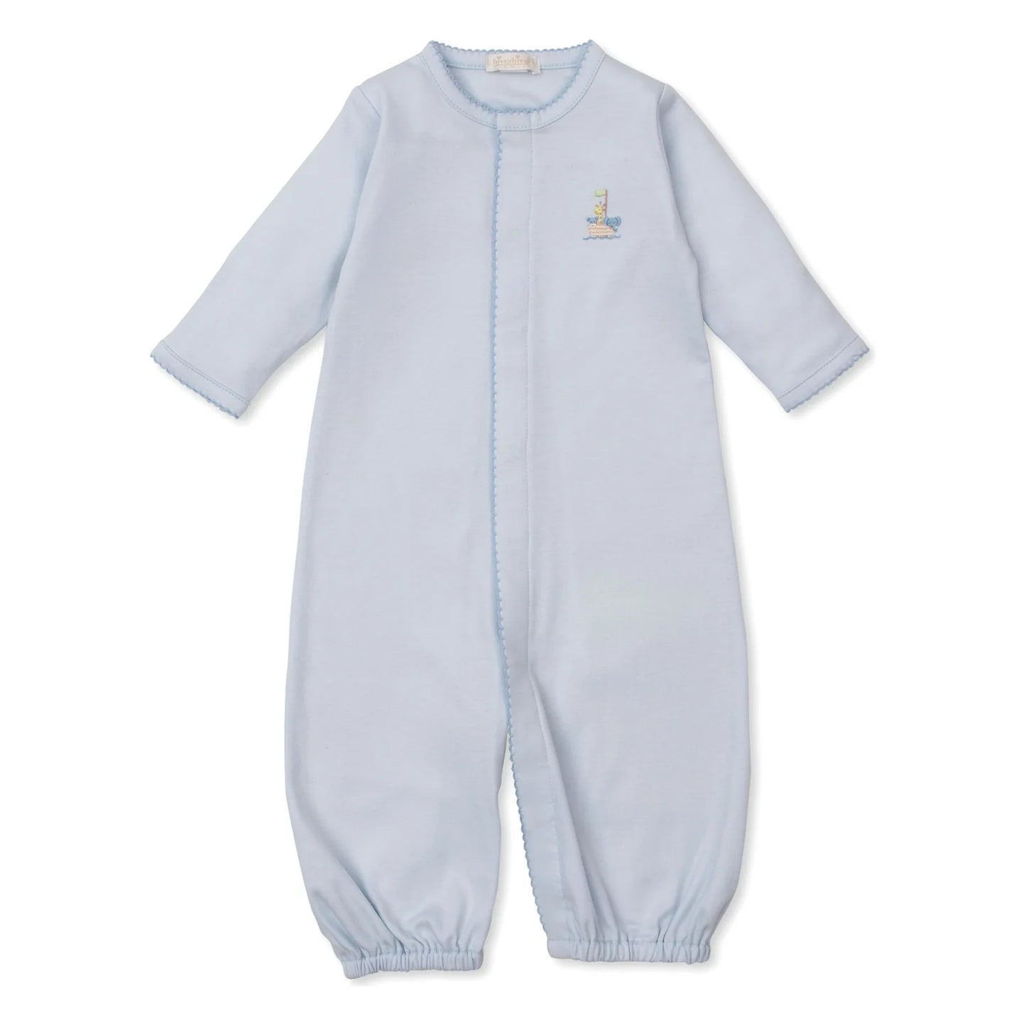 Premier Noah's Converter Gown w/ Hand Embroidery Light Blue