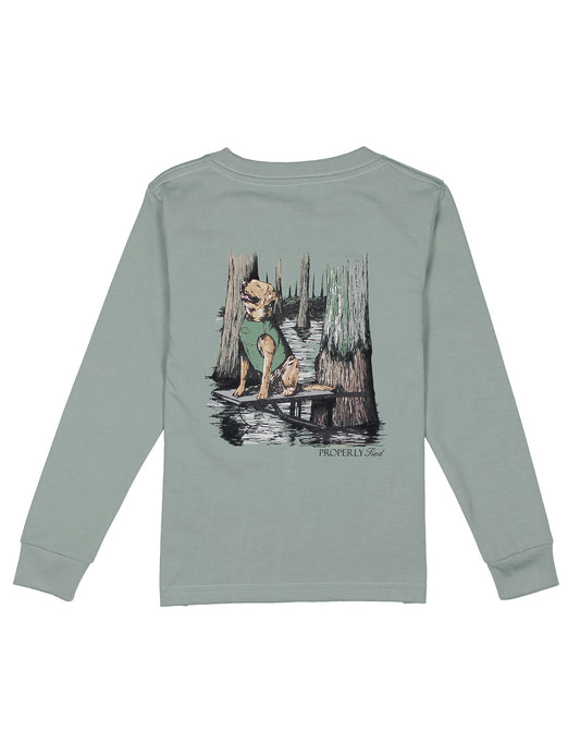 Boys Retrieval Ready LS Fog T-Shirt