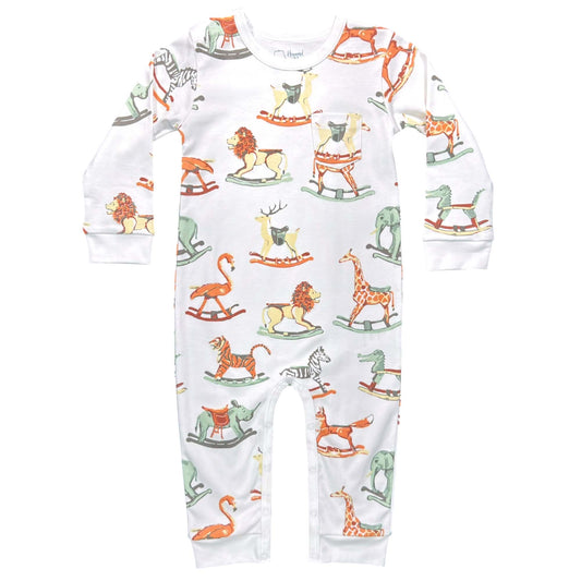 Swaying Safari Boys Long Sleeve Romper