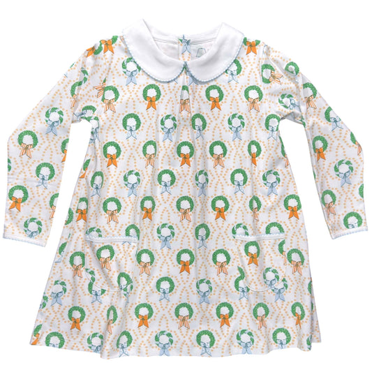 Bows & Box Wreaths Twirling Pocket Dress Short Sleeve