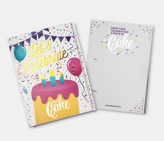 Let's Celebrate Cake Card- Vanilla