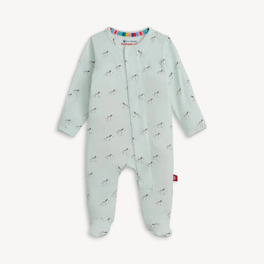 Teal Savannah Plains Modal Footie
