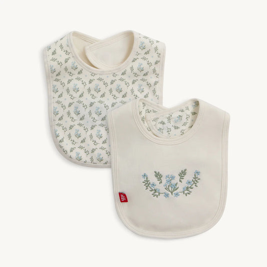 Eloise Organic Cotton Magnetic Reversible Bib w/ Emb