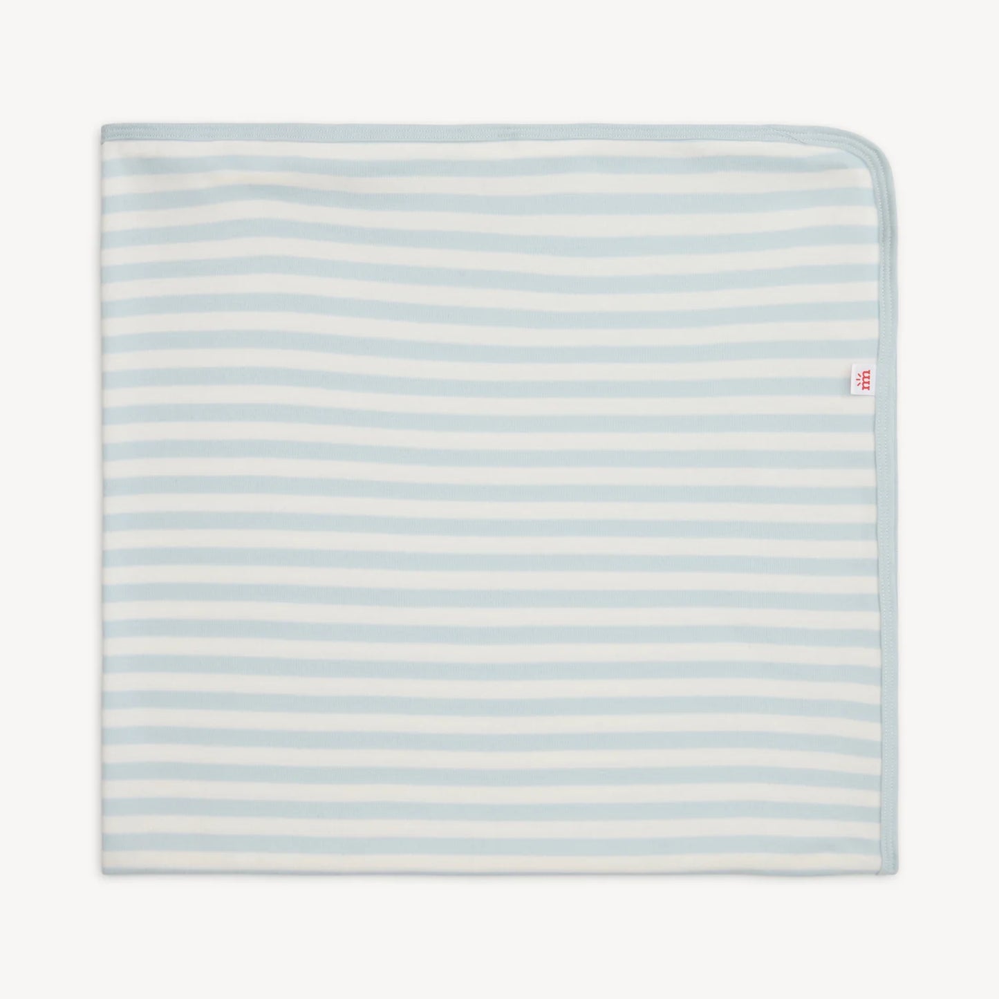 Blue Stripe Organic Cotton Baby Blanket