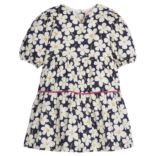 Madaket Dress Navy Blooms