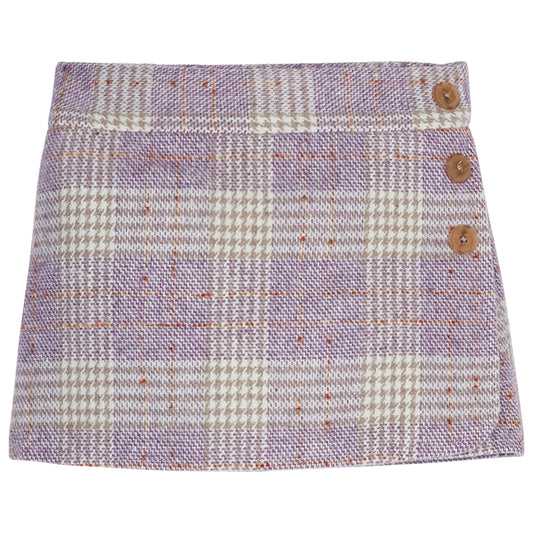 Mini Skort Lilac Tweed