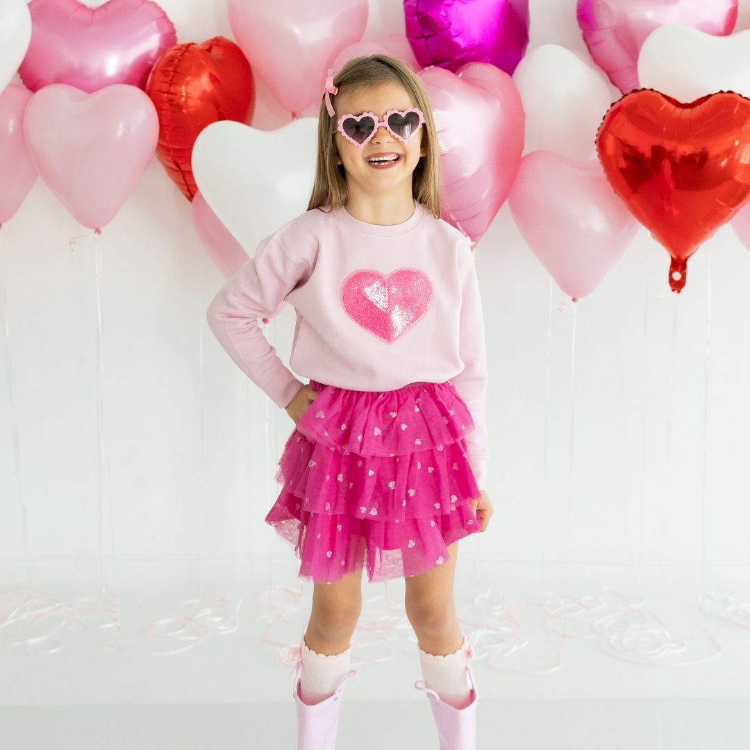 Heart Petal Valentine's Day Tutu