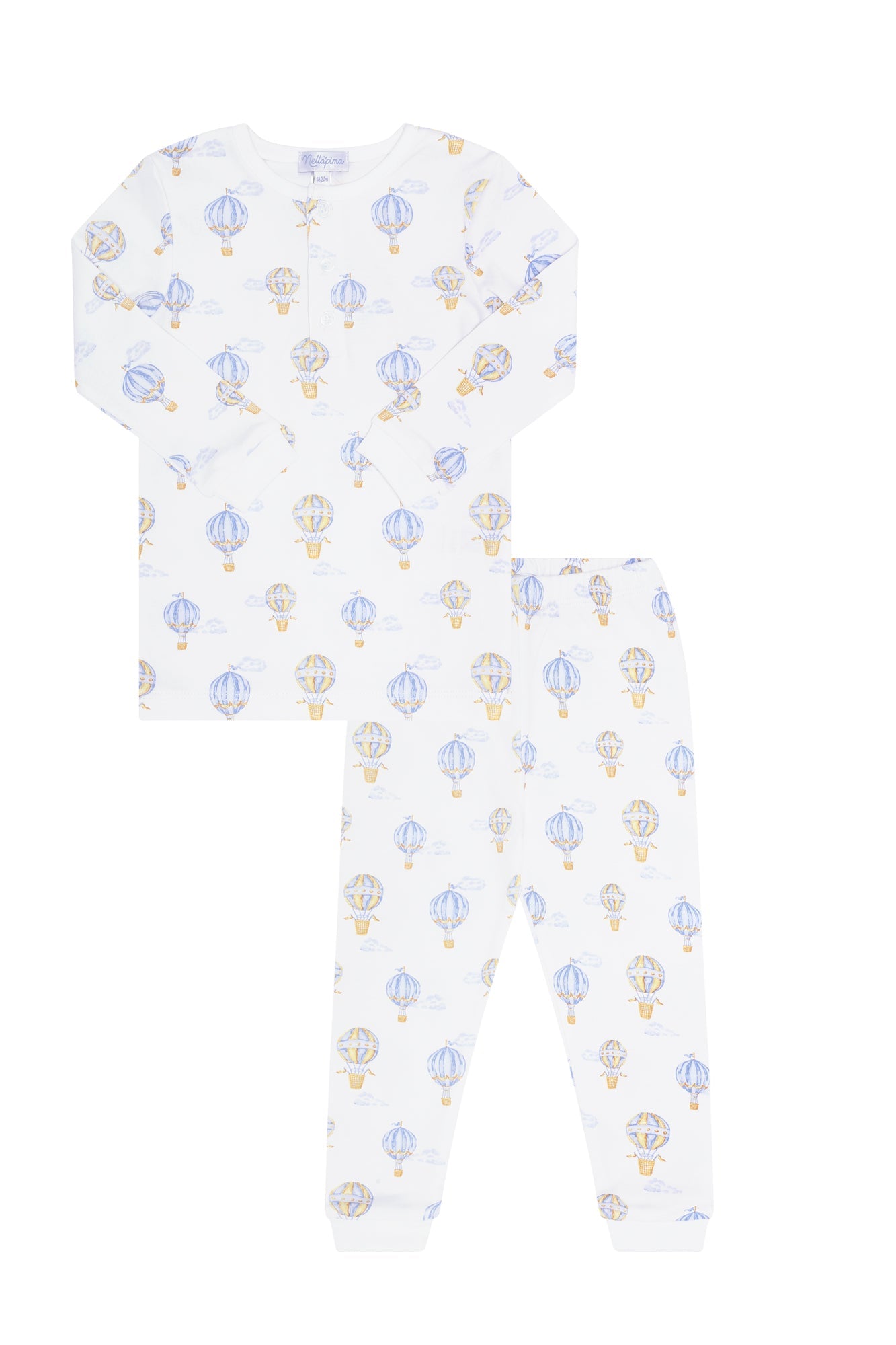 Blue Balloons Print Pajama