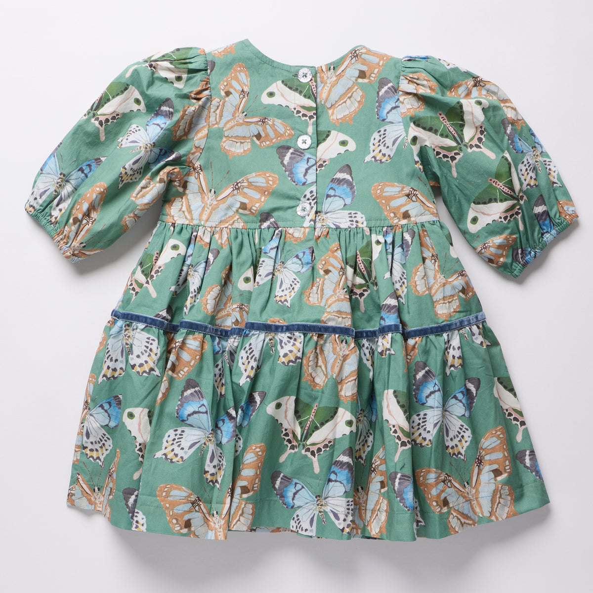 Maribelle Dress - Green Butterflies