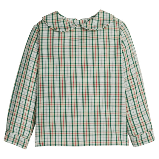 Peter Pan Shirt - Mistletoe Tartan