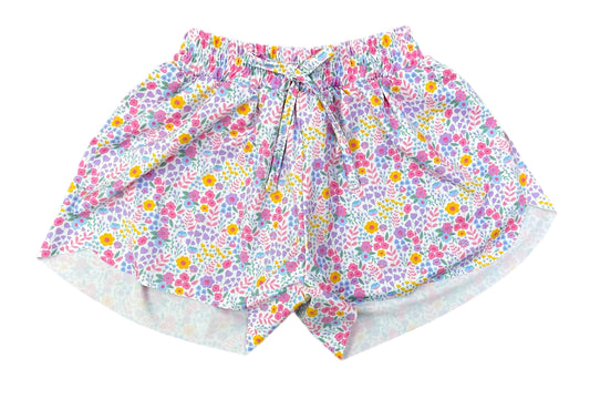 Bright Floral Butterfly Shorts