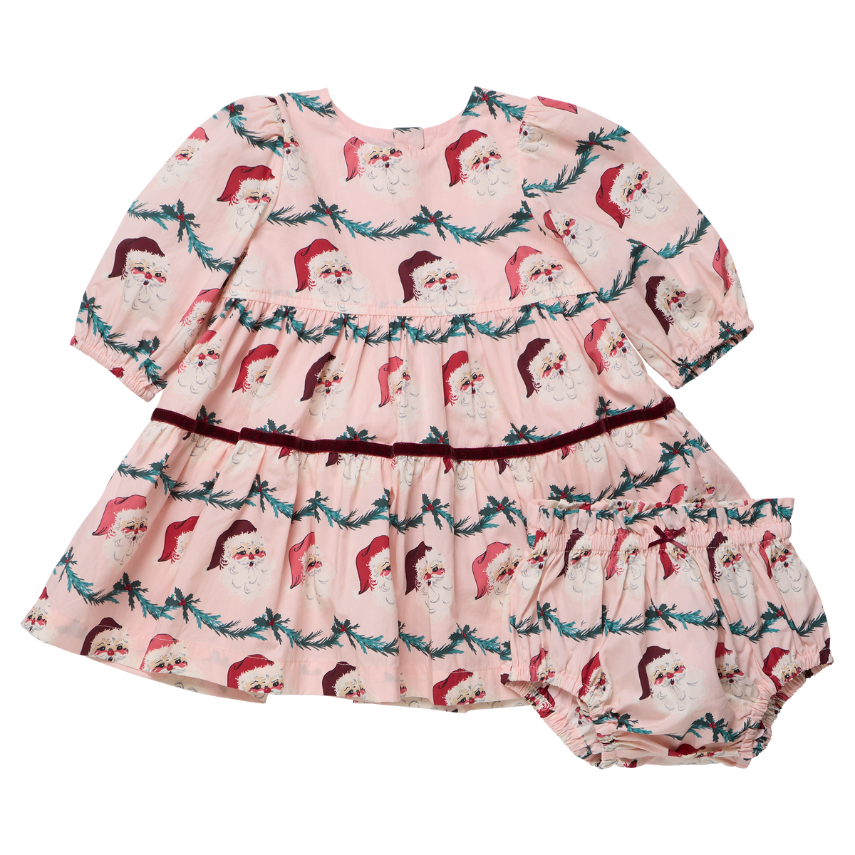 Maribelle Dress Set Santa Garland