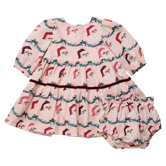 Maribelle Dress Set Santa Garland