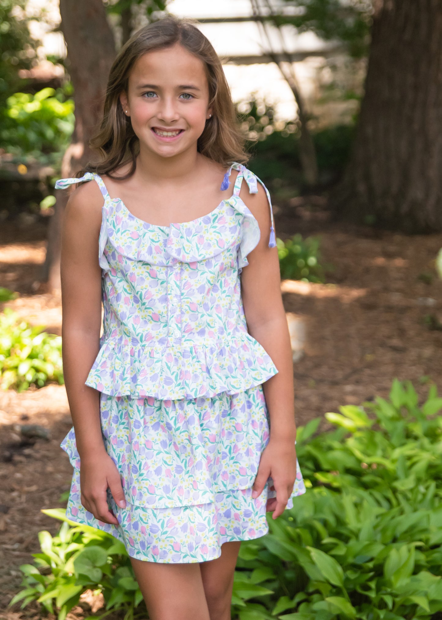 Tulip Smocked Ruffle Skirt