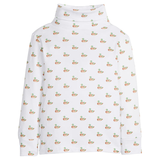 Printed Turtleneck - Mallard