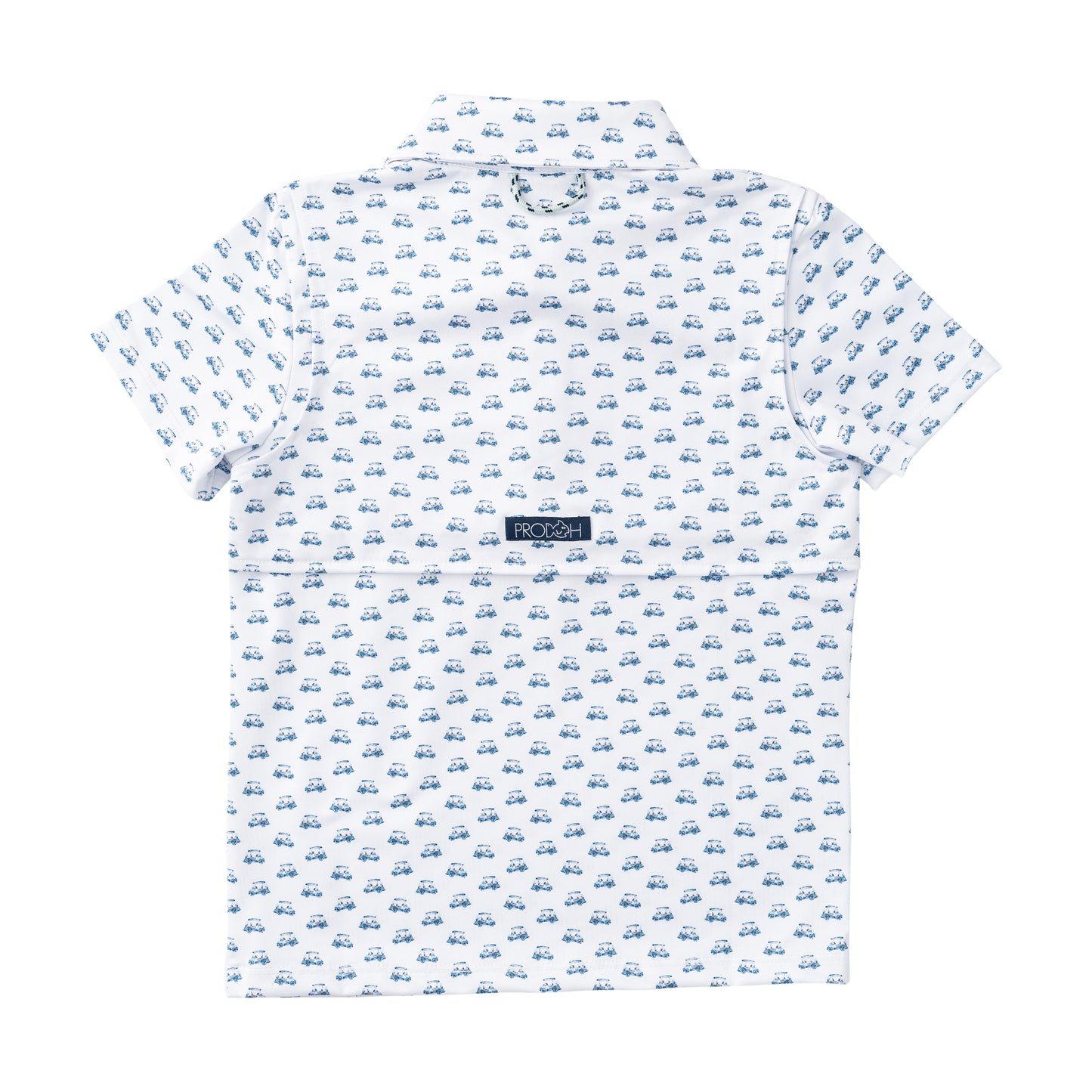 Golf Cart Print Short Sleeve Pro Performance Polo