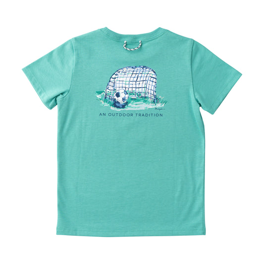 Marine Green Short Sleeve Cotton Tee
