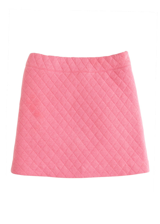 Quilted Mini Skirt Rose