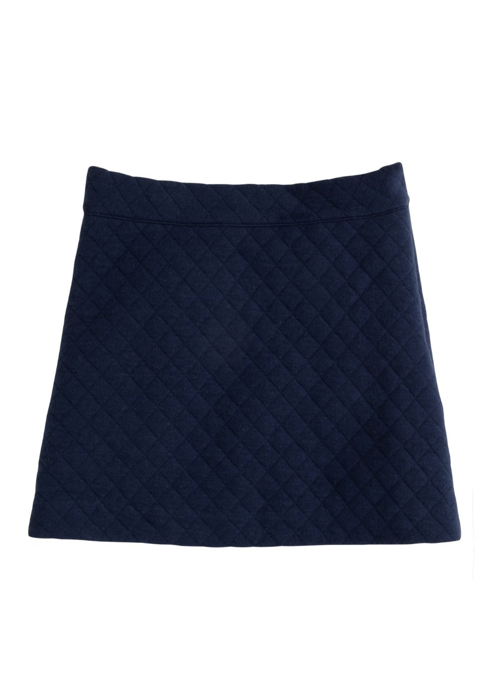 Quilted Mini Skirt Navy