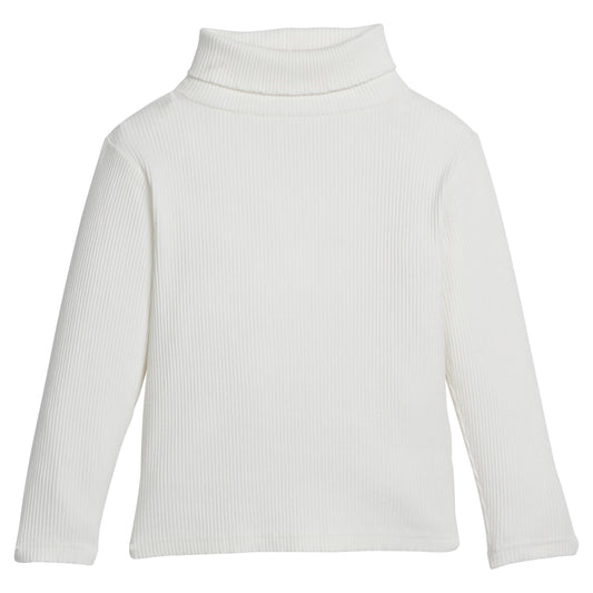 Ribbed Turtleneck Ivory