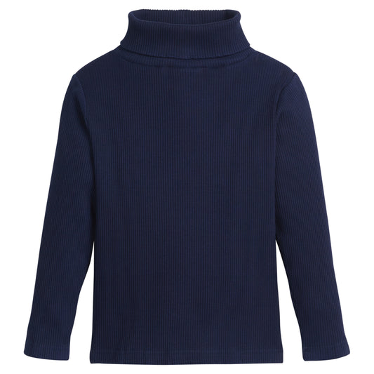 Ribbed Turtleneck Navy