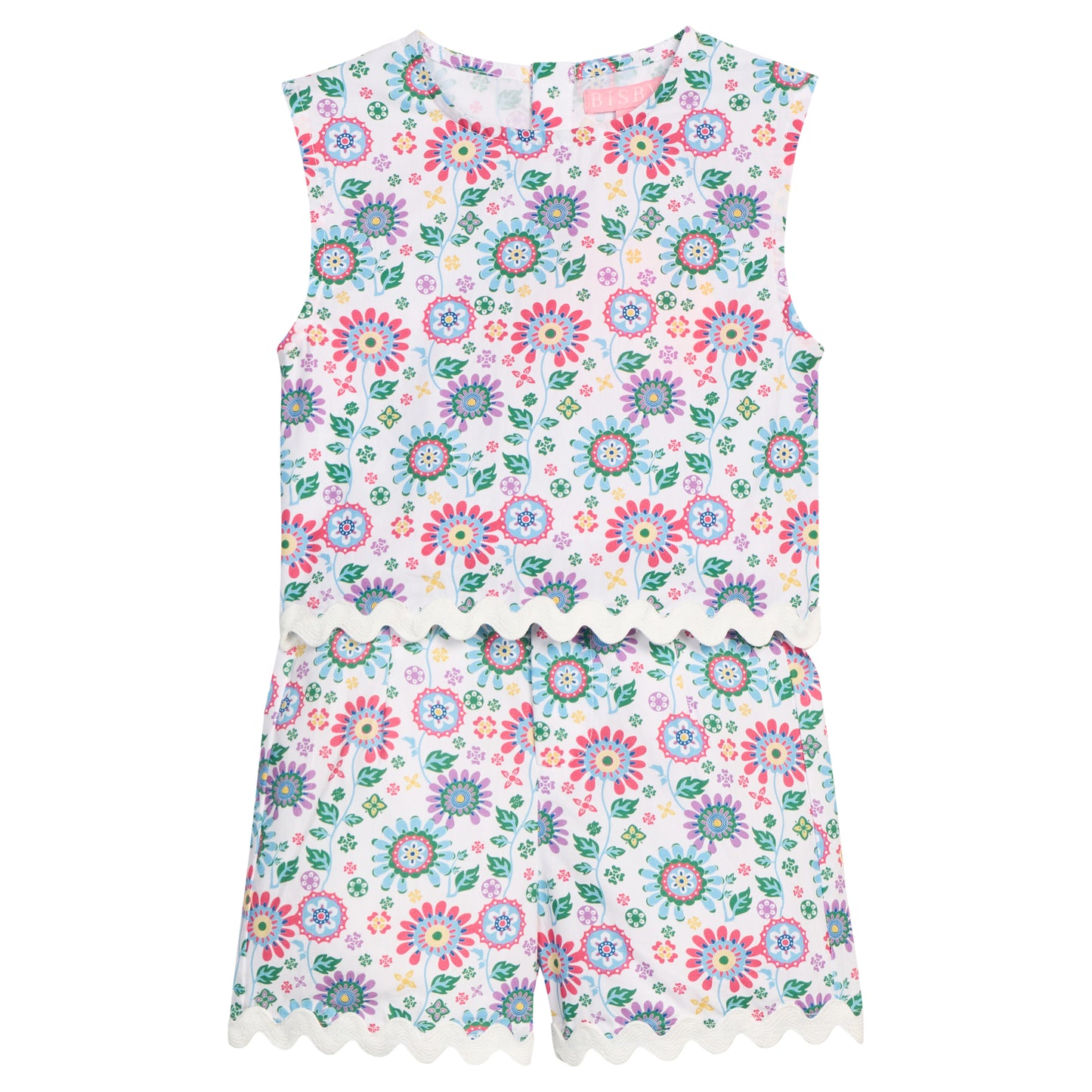 Bellavista Blooms Ric Rac Shell Top
