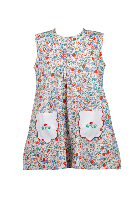 Rosie Red Floral Aline Dress