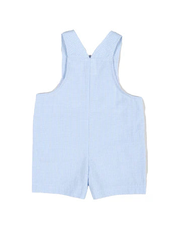 Check Seersucker Shortall With Soccer Goal