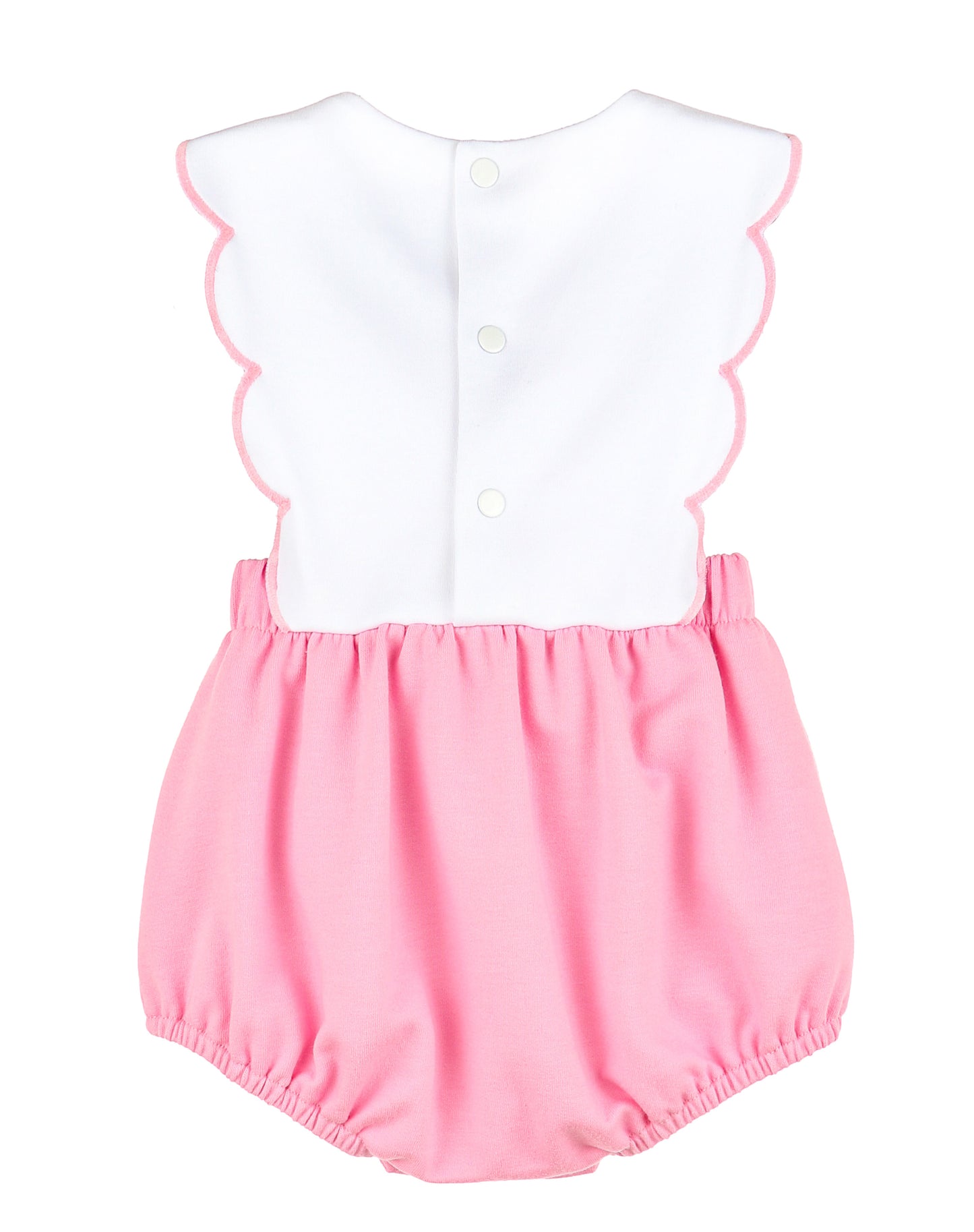 New Classic's Knit Scallop Overall Pink
