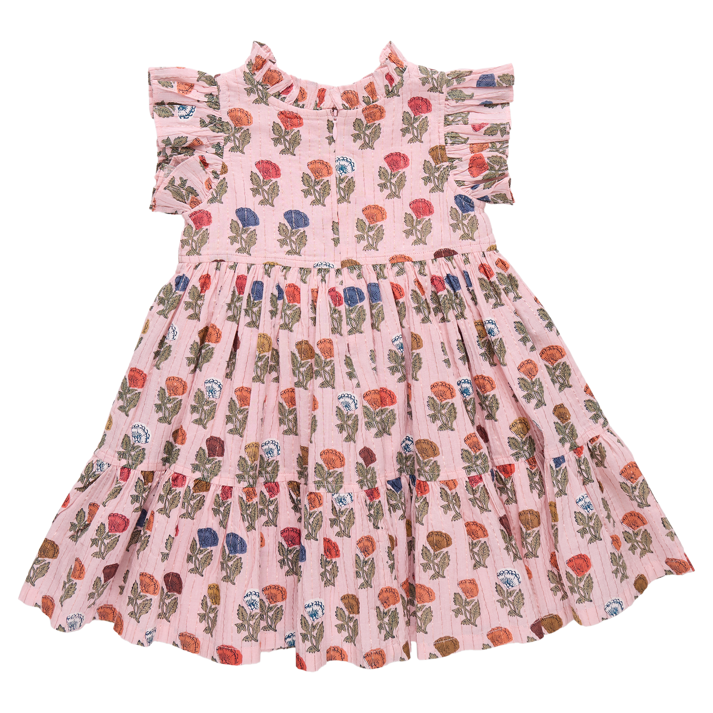 Jennifer Dress Multi Flower Drop