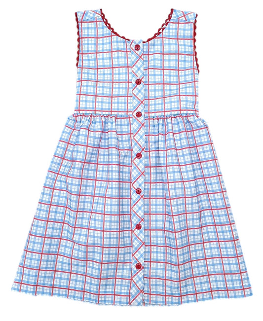 Patriotic Plaid Sammy Dress