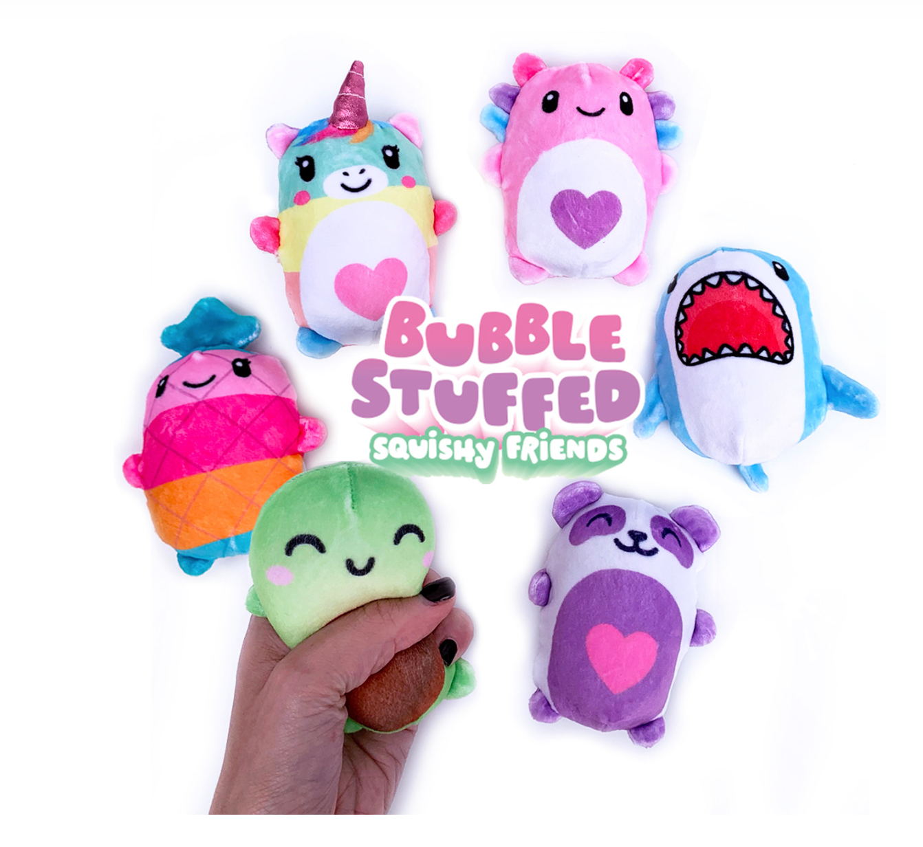 Bubble-Stuffed Squishy Friends Fidget Toy