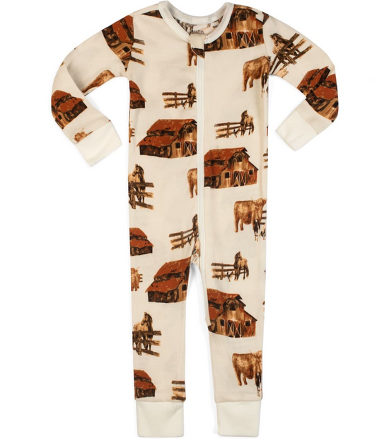 Homestead Organic Cotton Zipper Pajama