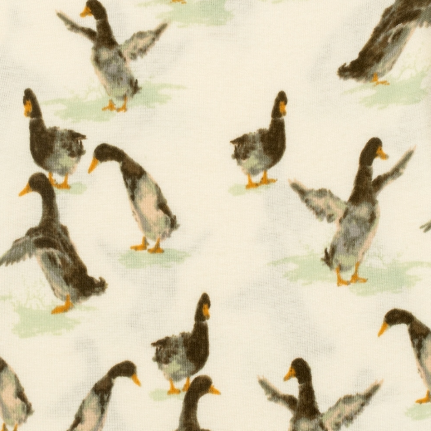 Duck Organic Cotton Zipper Pajama