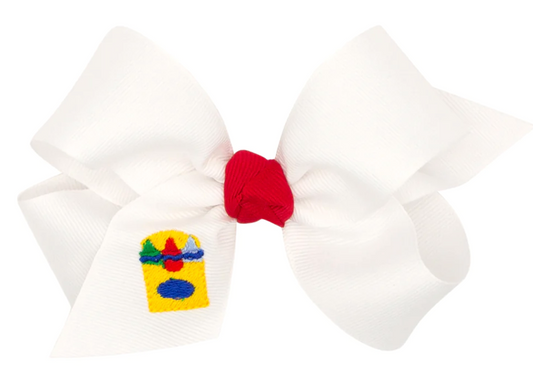Back To School Crayon Box Bow