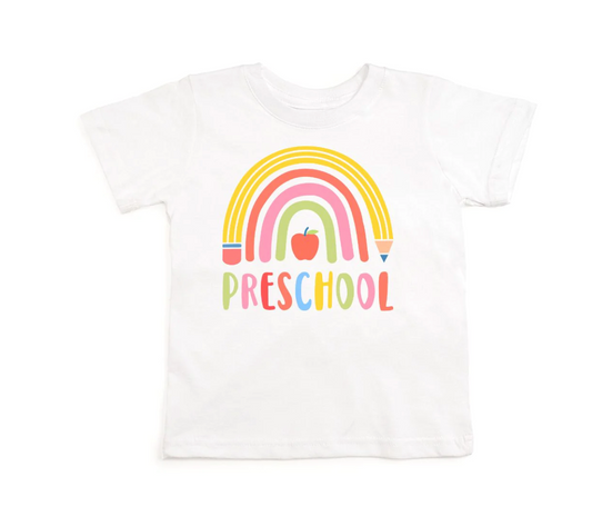 Preschool Pencil Rainbow SS T-Shirt