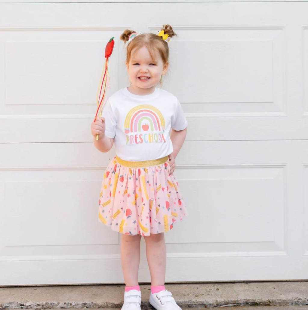 Preschool Pencil Rainbow SS T-Shirt